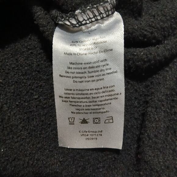 VTG Nickleodeon Rug Rats Large black hoodie Tommy Chuckie 90's large - Picture 11 of 12